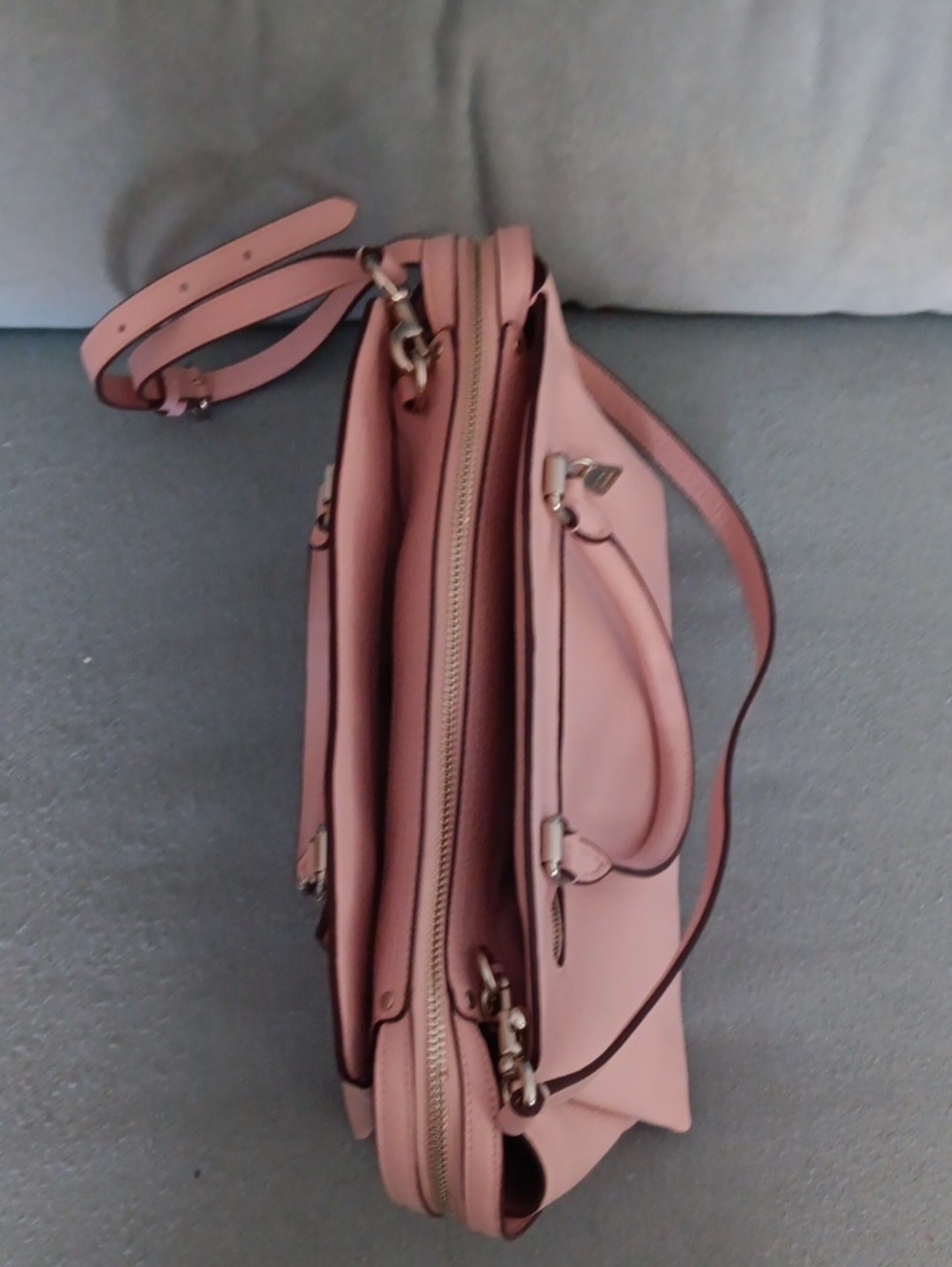 COACH GRAIN LEATHER Pink DREW SATCHEL 1 Owner Like New. - Picture 5 of 6